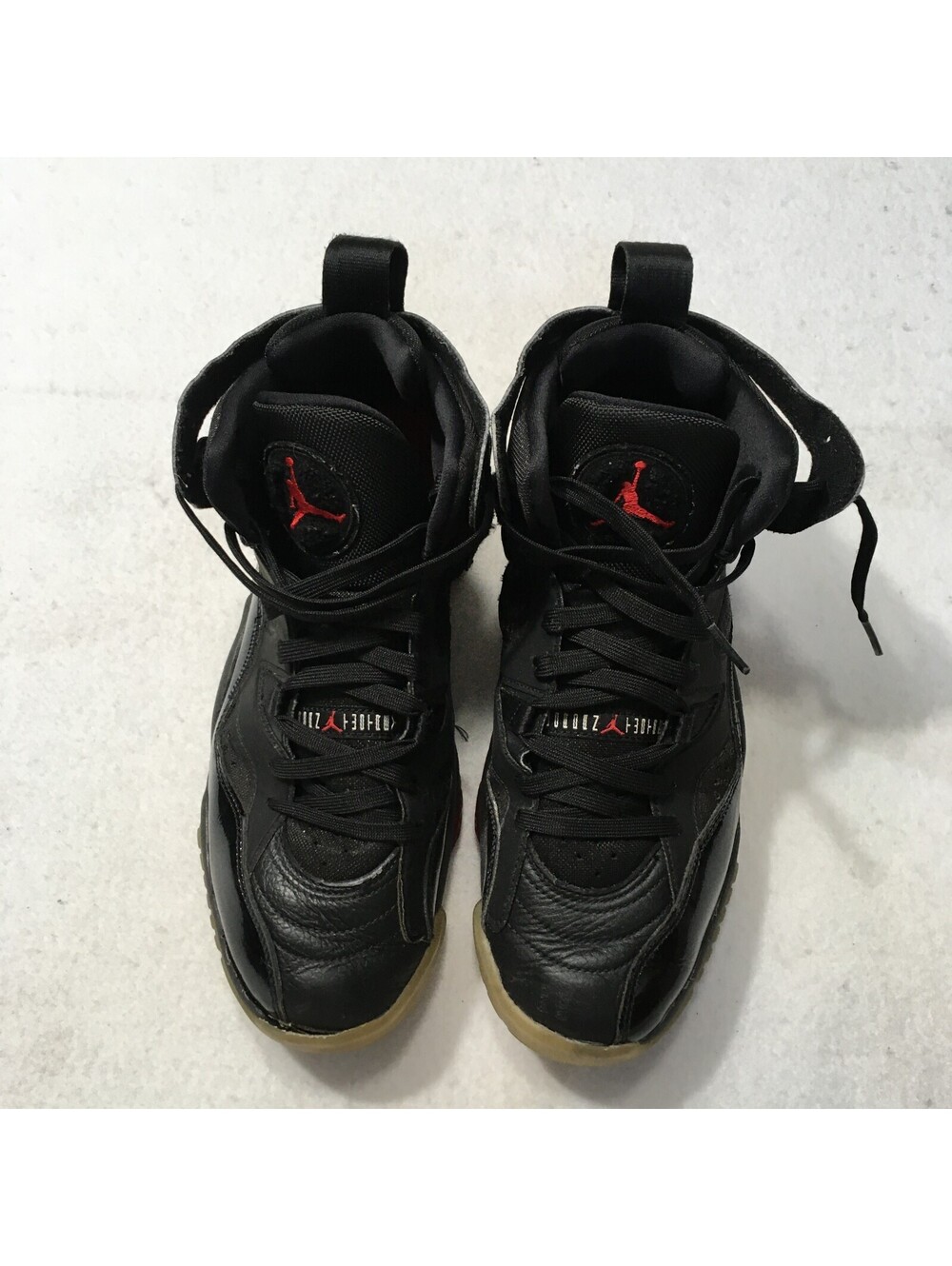 Nike Men's Air Jordan Jumpman Two Trey Black Patent Leather Sneakers DO1925-003 - Picture 2 of 9